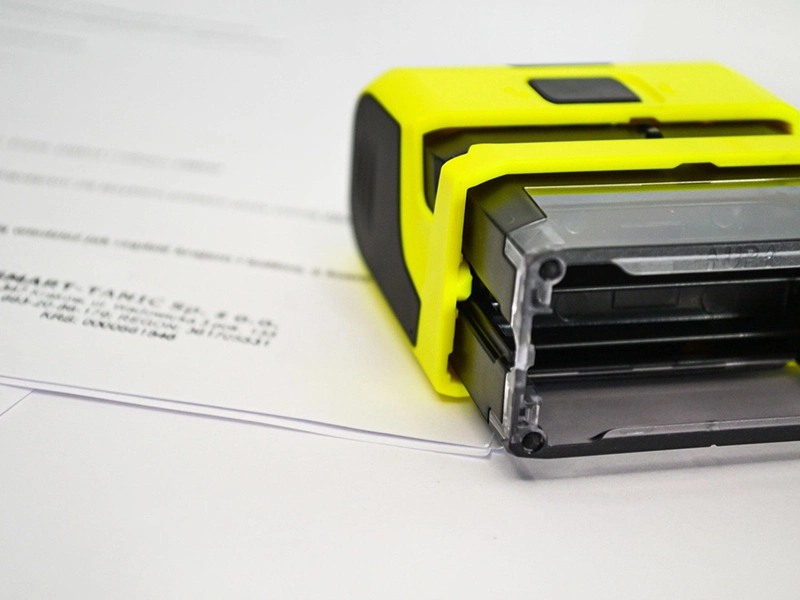 نمونه مهر لیزری اتوماتیک با مخزن جوهر داخلی